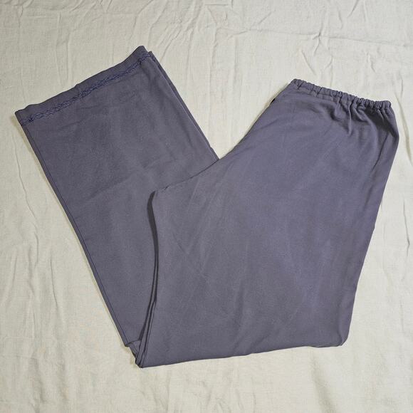 Prana Grey Stretchy Wideleg,Loungepants, Yogapants, with Drawstring. - Picture 4 of 8